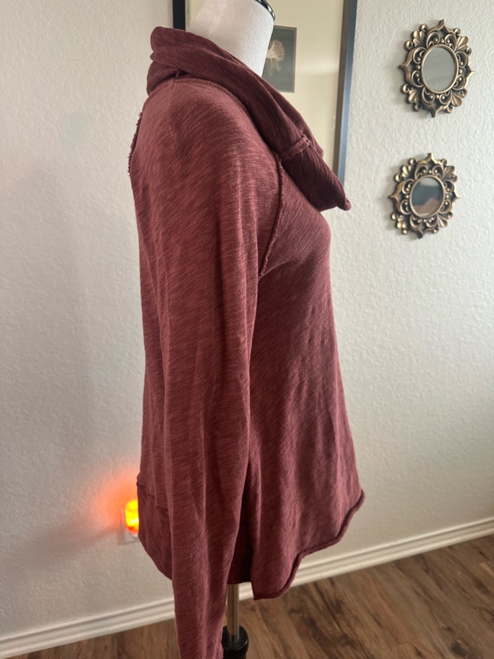 Free People Beach One Body Cotton Cocoon Cowl Pullover - Picture 4 of 7